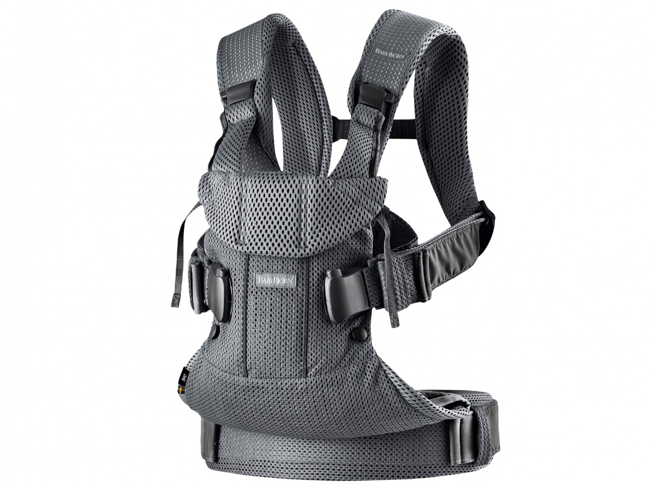 BabyBjorn - Marsupiu anatomic One Air - Anthracite, 3D Mesh