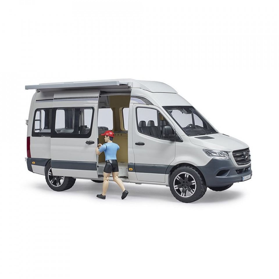 BRUDER - SPRINTER CAMPING MERCEDES BENZ CU SOFER