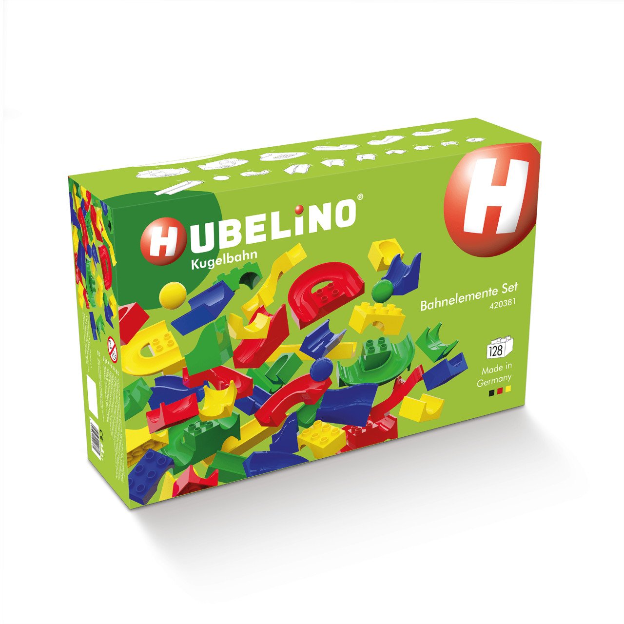 Jucarie copii Marble Run Hubelino - tobogane (128 piese)