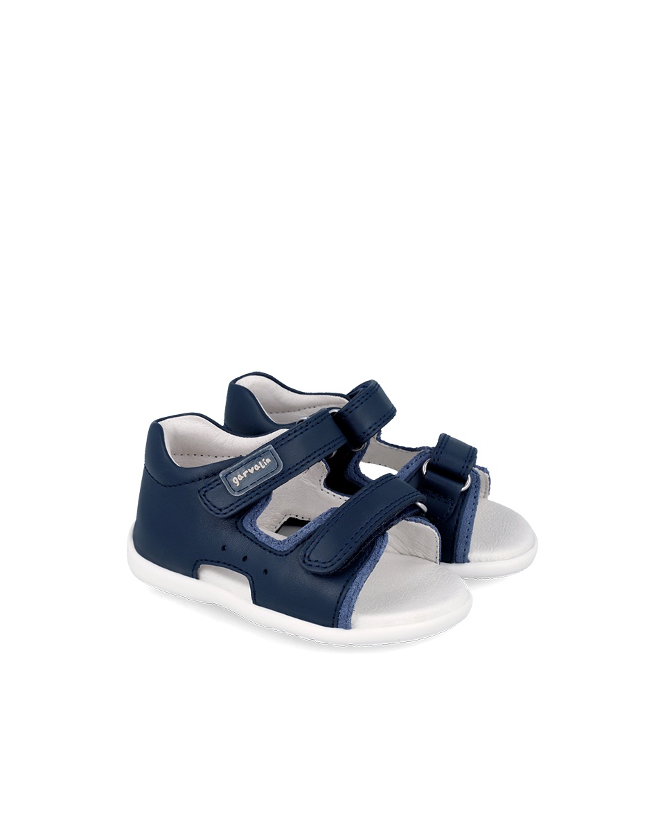 Sandale din piele pentru copii Garvalin, ocean Hăinuțe, încălțăminte, accesorii