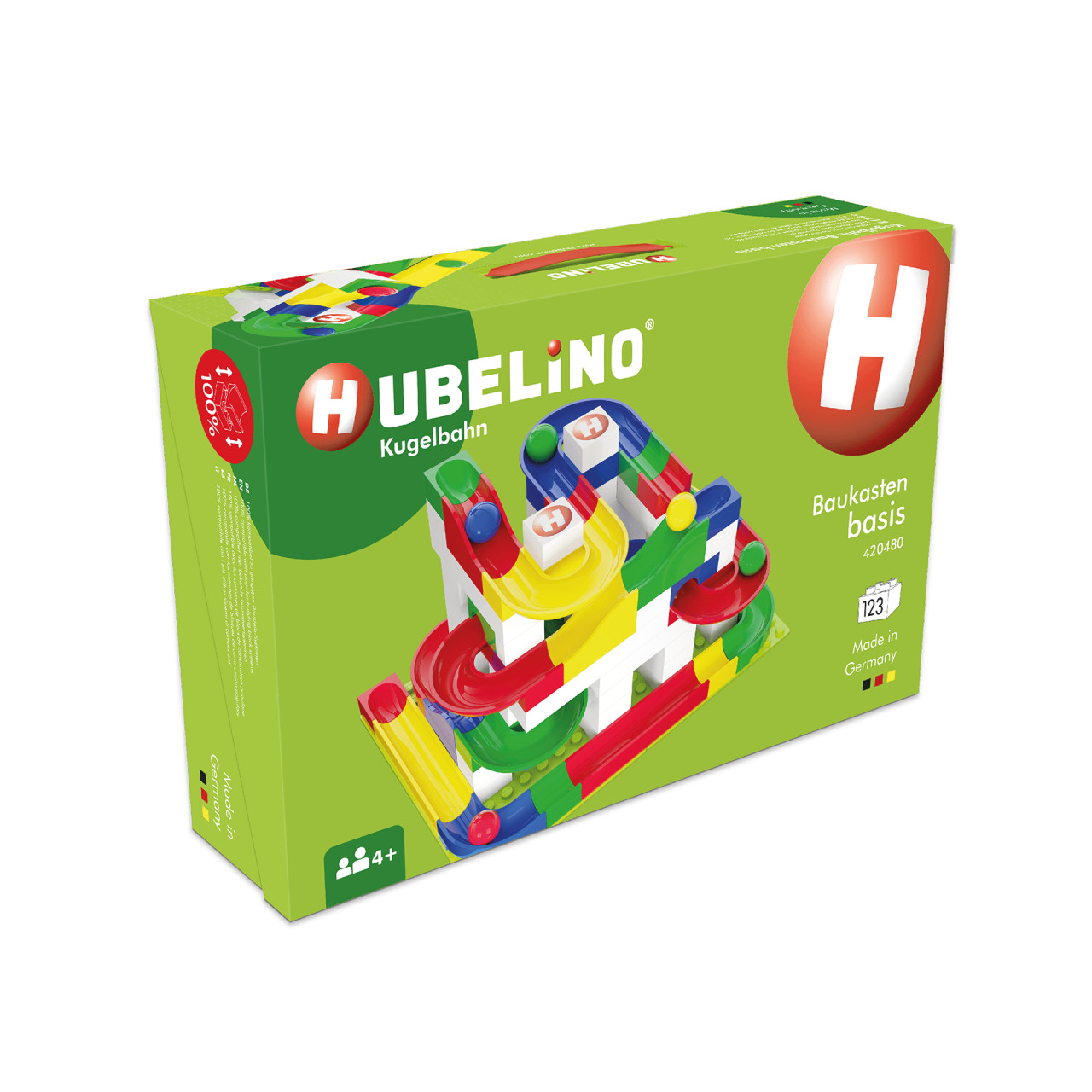 Jucarie de construit pentru copii Marble Run Hubelino (123 piese)