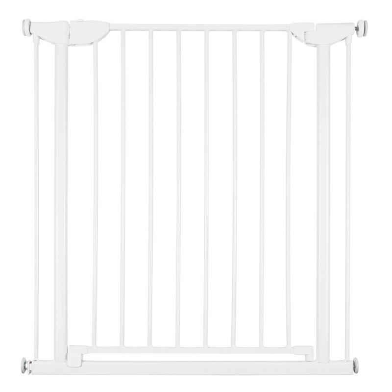 Poarta de siguranta metal Childhome Eltra Doorgate Pressure 75-81 cm, Alb