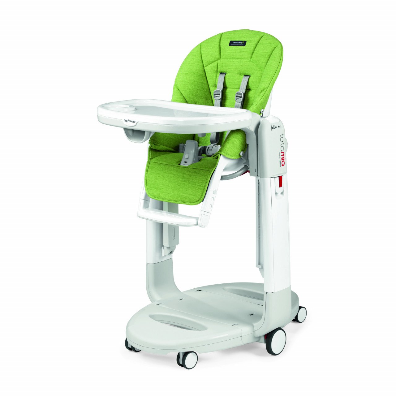 Scaun de masa 3 in 1 Peg Perego Tatamia Follow Me, 0-15 Kg, WonderGreen, Verde