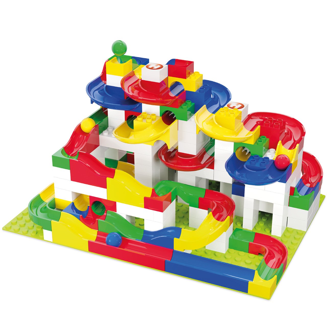 Jucarie de construit pentru copii Marble Run Hubelino (213 piese)