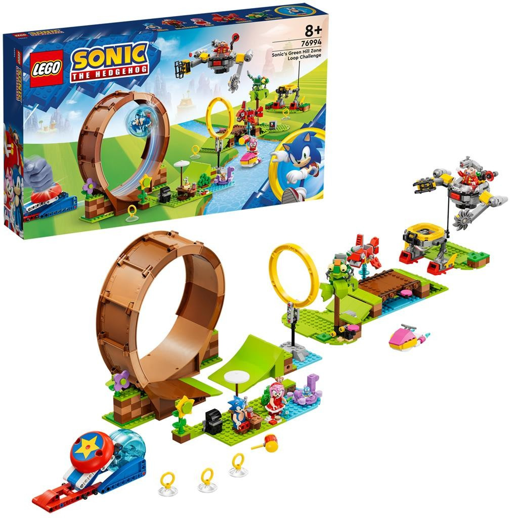 LEGO SONIC PROVOCAREA CU BUCLA A LUI SONIC DIN ZONA GREEN HILL 76994