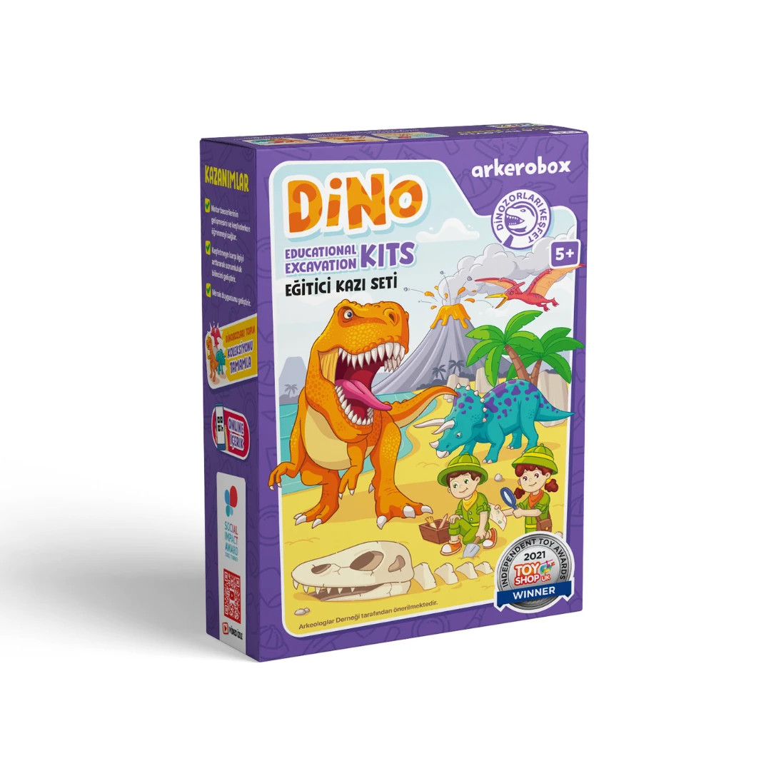 Arkerobox - Set arheologic educational si puzzle 3D, Dino