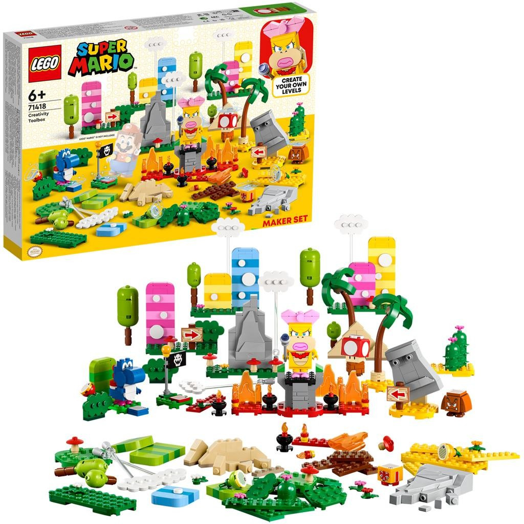 LEGO SUPER MARIO SET DE CREATOR CUTIA DE UNELTE PENTRU CREATIVITATE 71418