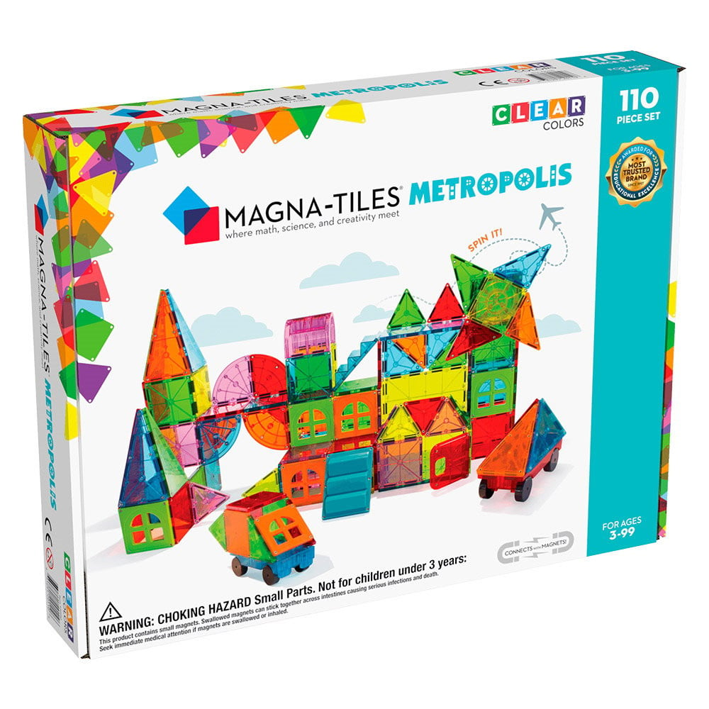 MAGNA-TILES Metropolis, set magnetic 110 piese