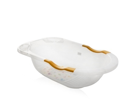 Cadita transparenta cu dop de scurgere, Babyjem