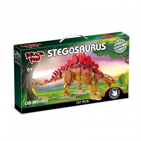 Dinozaur de jucarie - Set constructie Stegozaur (727 piese) - Img 1