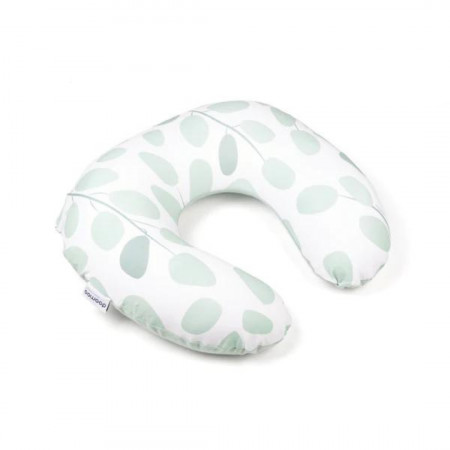 Doomoo - Perna pentru alaptat 2 in 1 Softy Leaves Aqua Green - Img 1