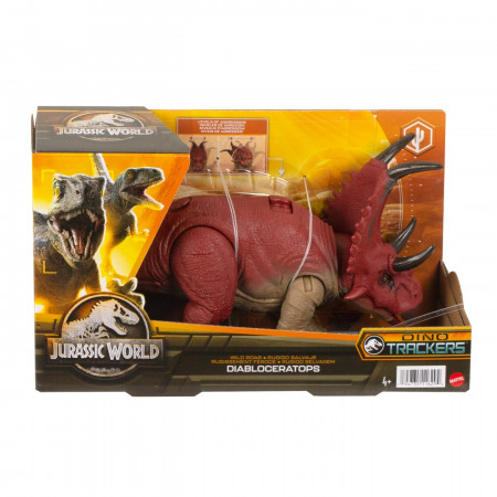 JURASSIC WORLD DINO TRACKERS WILD ROAR DINOZAUR DIABLOCERATOPS - Img 1