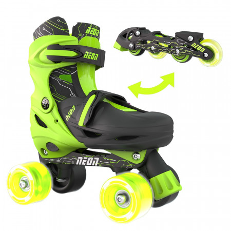 Role 2 in 1 Neon Combo Skates marime 30-33 Green - Img 1