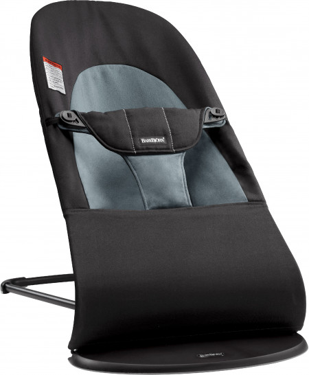 BabyBjorn - Balansoarul Balance Soft Black/Dark Gray, Bumbac - Img 1