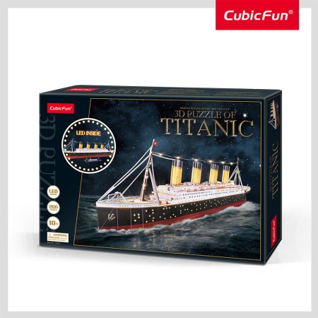 Cubic Fun - Puzzle 3D Led Titanic 266 Piese