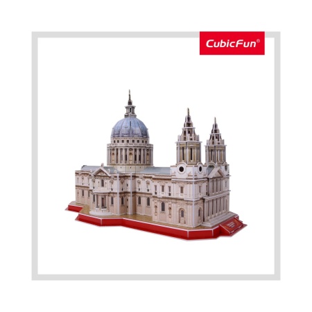 Cubic Fun - Puzzle 3D si Brosura-Catedrala St. Paul 107 Piese