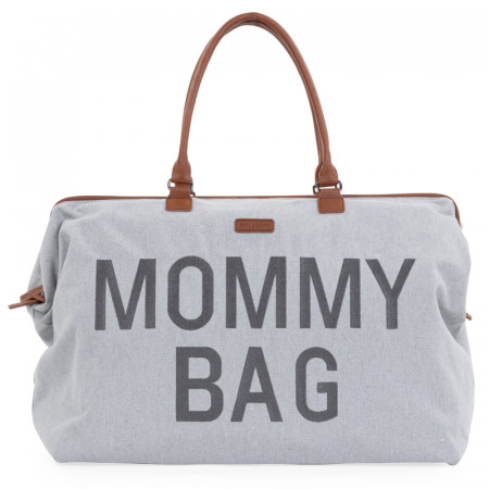 Geanta de infasat Childhome Mommy Bag Panza Oxford Gri