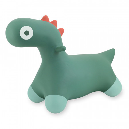 Hoppi Dino, dinozaur gonflabil saltaret, verde