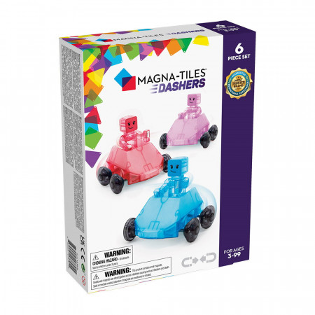 MAGNA-TILES Dashers, set magnetic 6 piese - Img 1
