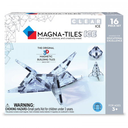 MAGNA-TILES ICE Transparent, set magnetic 16 piese