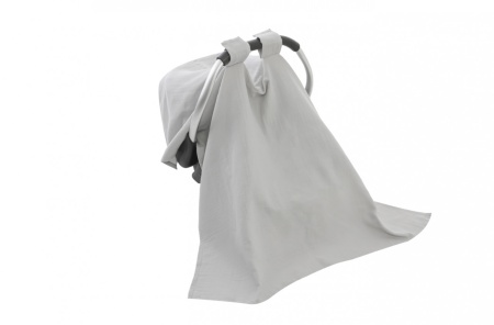 Protectie soare din muselina pentru carucior, BabyJem, 90x110 cm - Img 1