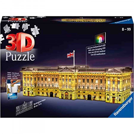 Puzzle 3D Led Buckingham Palace, 216 Piese - Img 1