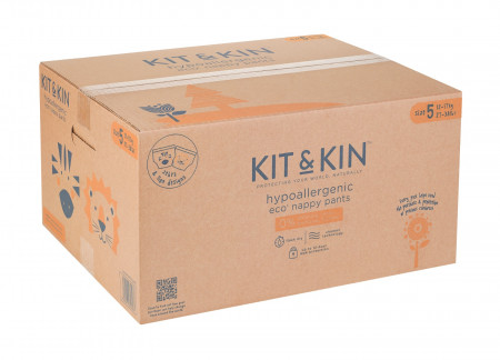 Scutece Hipoalergenice Eco Kit&Kin Chilotel Junior, Marimea 5, 12-17 kg, 120 buc