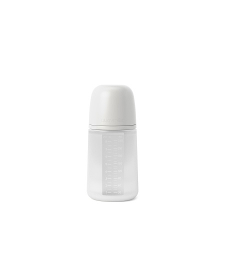 Biberon din silicon, 240ml, Colour Essence SX Pro debit mediu, transparent