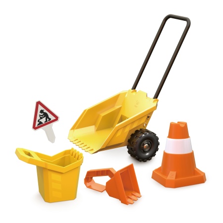 Jucarie de plaja - Set basculanta cu jucarii de nisip