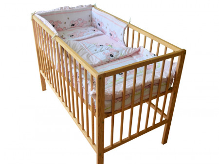 Lenjerie MyKids Catelus Roz 4 + 1 Piese 120x60