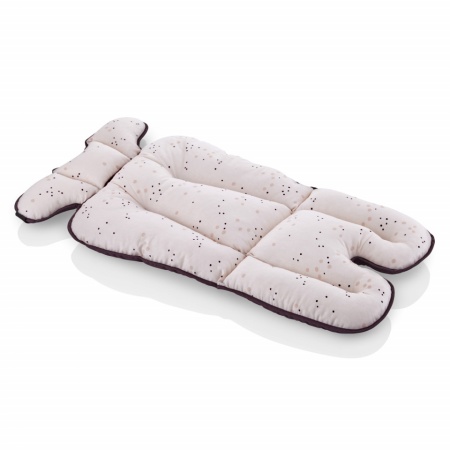 Saltea cu doua fete pentru carucior si scaun de masa Dots BabyJem