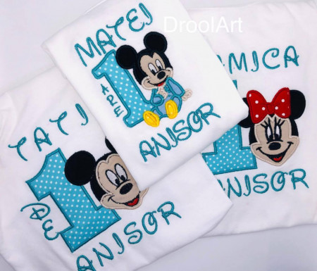 Set brodat aniversar Mikey