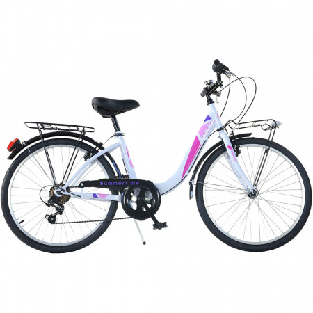 Bicicleta Dino Bikes 24&#039; City Summertime alb - Img 1