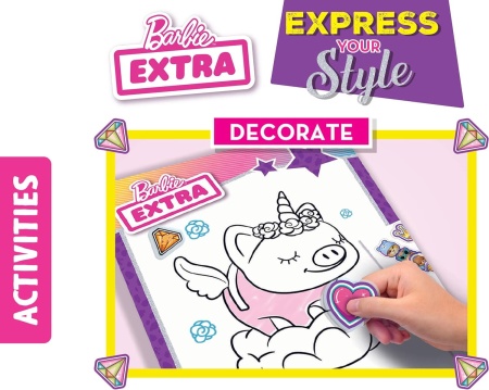 Carte de colorat cu activitati Barbie - Stilul tau