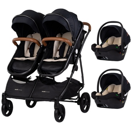 Carucior gemeni Chipolino Duo Smart 3 in 1 blackberry - Img 1