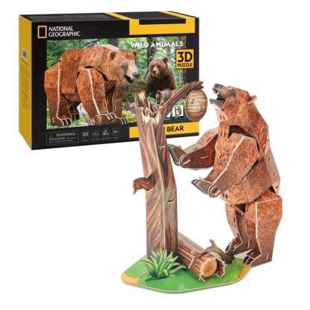 Cubic Fun - Puzzle 3D urs maro 88 piese