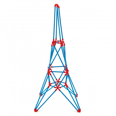 Jucarie din bambus Flexistix - Turnul Eiffel (62 piese)