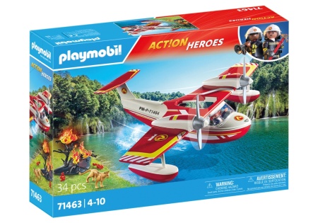 Playmobil-AVION ANTINCENDIU CU FUNCTIE DE STINGERE