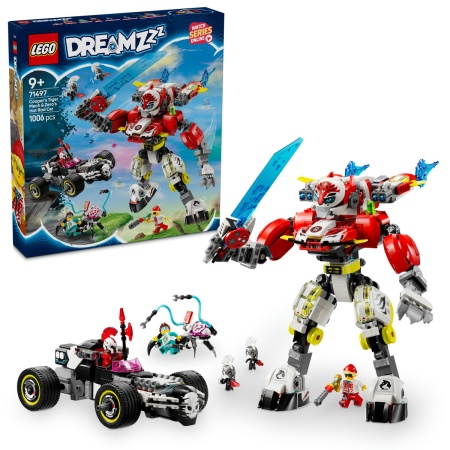 Robotul tigru al lui Cooper si masina hot rod a lui Zero