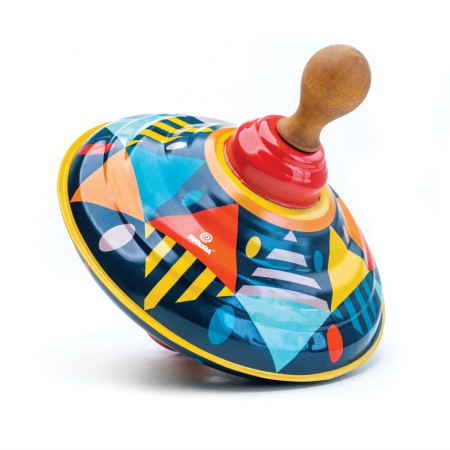 Titirez cu sunet si maner din lemn Confetti - Img 1