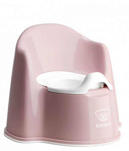 BabyBjorn - Olita cu protectie spate Pottty Chair Powder Pink