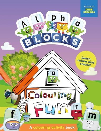 Carte de colorat cu activitati - Distractie cu Alphablocks