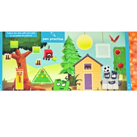 Carticica Scriu si sterg Numberblocks - Forme geometrice