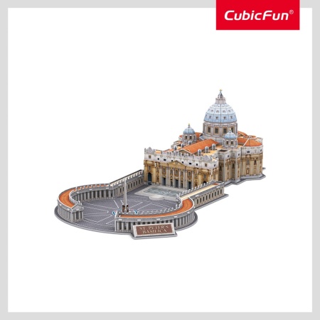 Cubic Fun - Puzzle 3D si brosura bazilica Sfantul Petru 101 piese