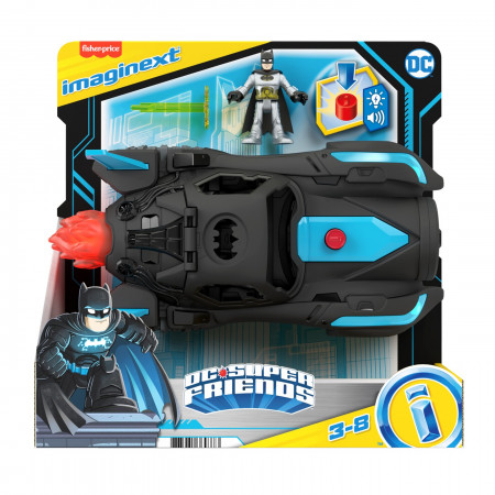 FISHER PRICE IMAGINEXT DC SUPER FRIENDS VEHICUL BATMOBIL DELUXE - Img 1