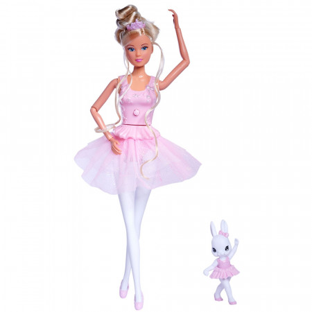 Papusa Simba Steffi Love Dancing Ballerinas 29 cm cu figurina - Img 1