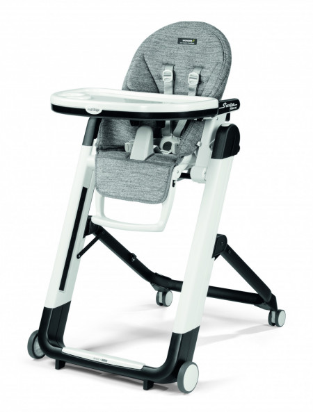 Scaun De Masa 2 in 1 Peg Perego, Siesta Follow Me, Wonder Grey, 0 - 15 Kg