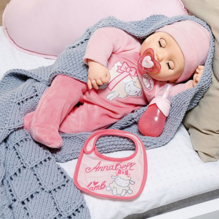 Baby Annabell - Papusa interactiva corp moale, 43 cm