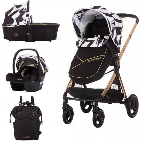 Carucior Chipolino Elite 3 in 1 black white - Img 1