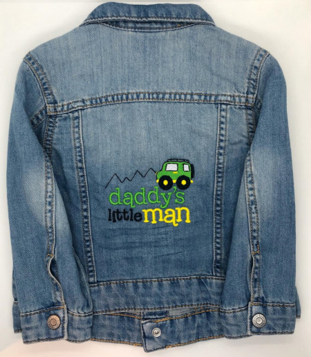 Gecuta denim brodata Daddy's little man